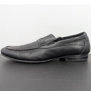 Carlo Pazolini Black Leather Loafers Size 45 (US 11.5) Men’s Dress Shoes Classic